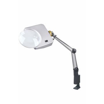  SCHWEIZER-Optik LED-Lupenleuchte Tech-Line, 1,75x/4x; Ø202/40mm, bifokal, plankonvex - Lichtfarbe wählbar