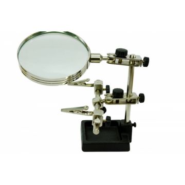 Lupe 2x, 90mm mit "dritter Hand"
