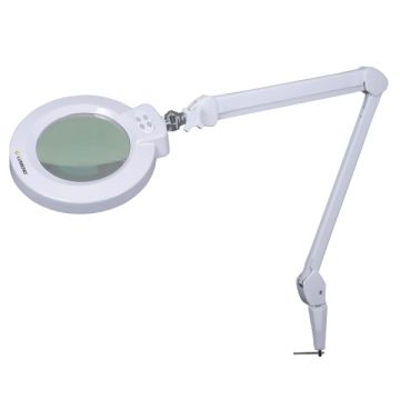 Lumeno LED-Lupenleuchte, Ø170mm, dimmbar, Segmentschaltung