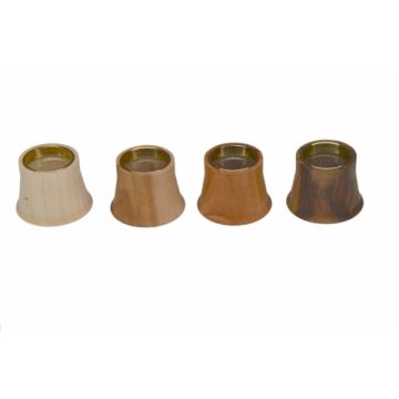 Uhrmacherlupe Holzgehäuse, 4x