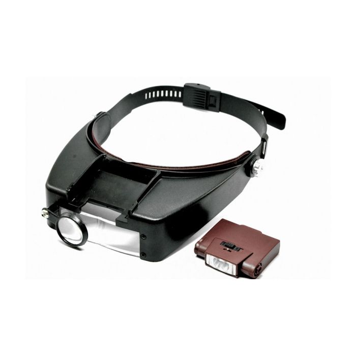 Kopfbandlupe 1,5x/3x/8,5x mit Licht