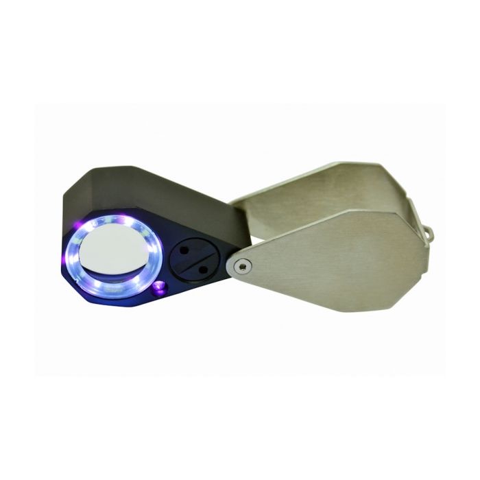 LED /UV Präzisions-Einschlaglupe Triplet Glaslinse, 10x, Ø 20,5