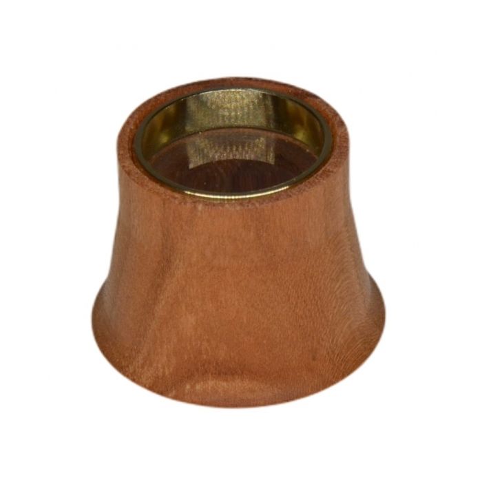 Uhrmacherlupe Holzgehäuse, 4x