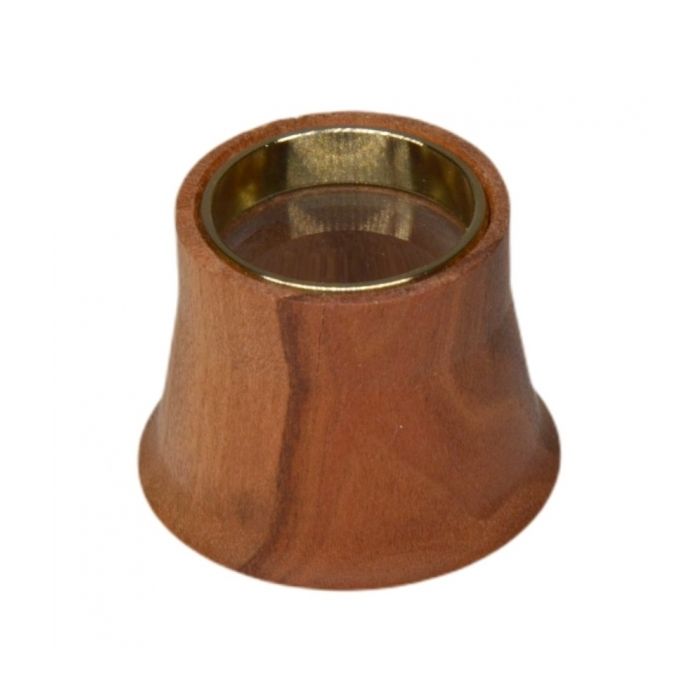 Uhrmacherlupe Holzgehäuse, 4x